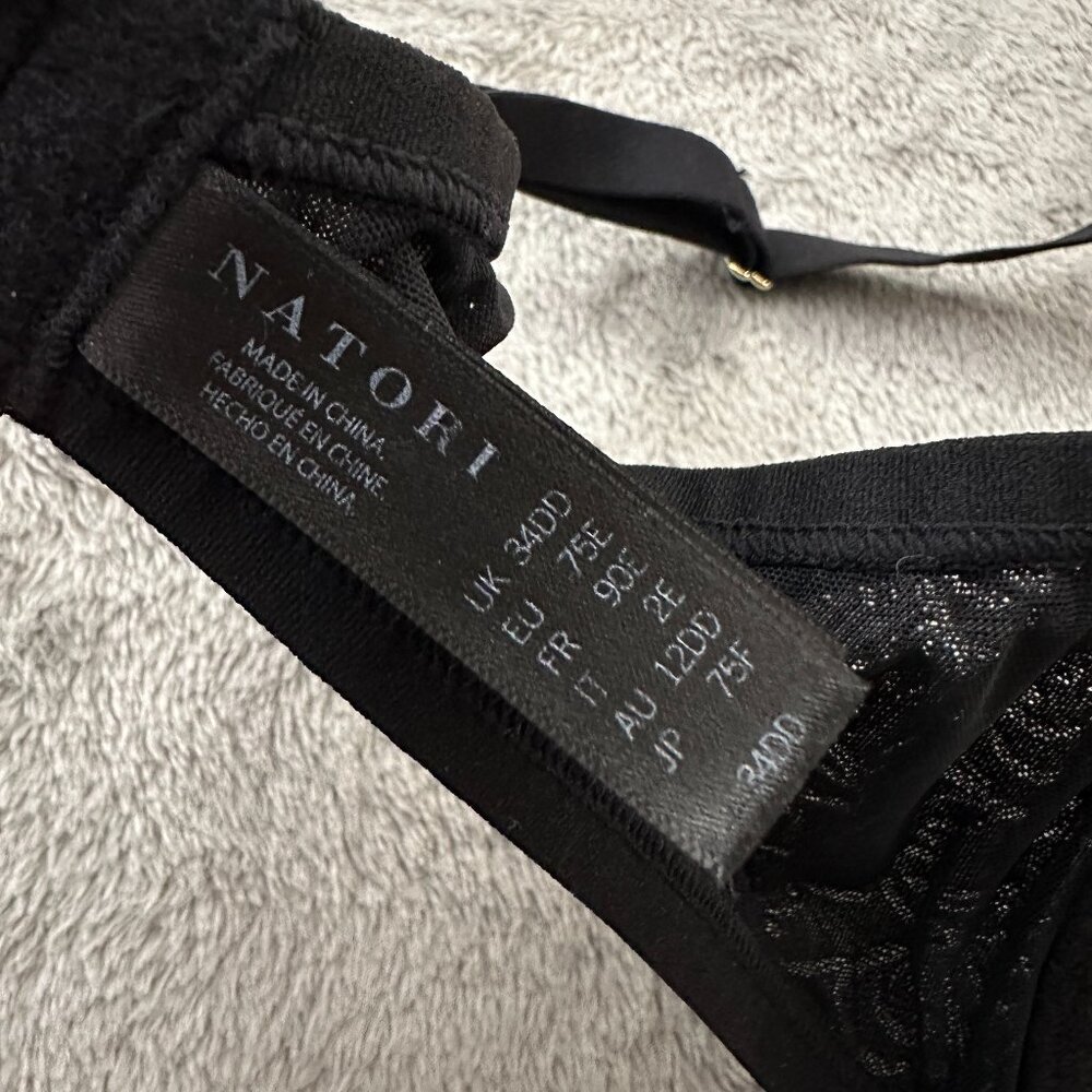 Natori Black Underwire Bra Women's size 34DD - Picture 4 of 4